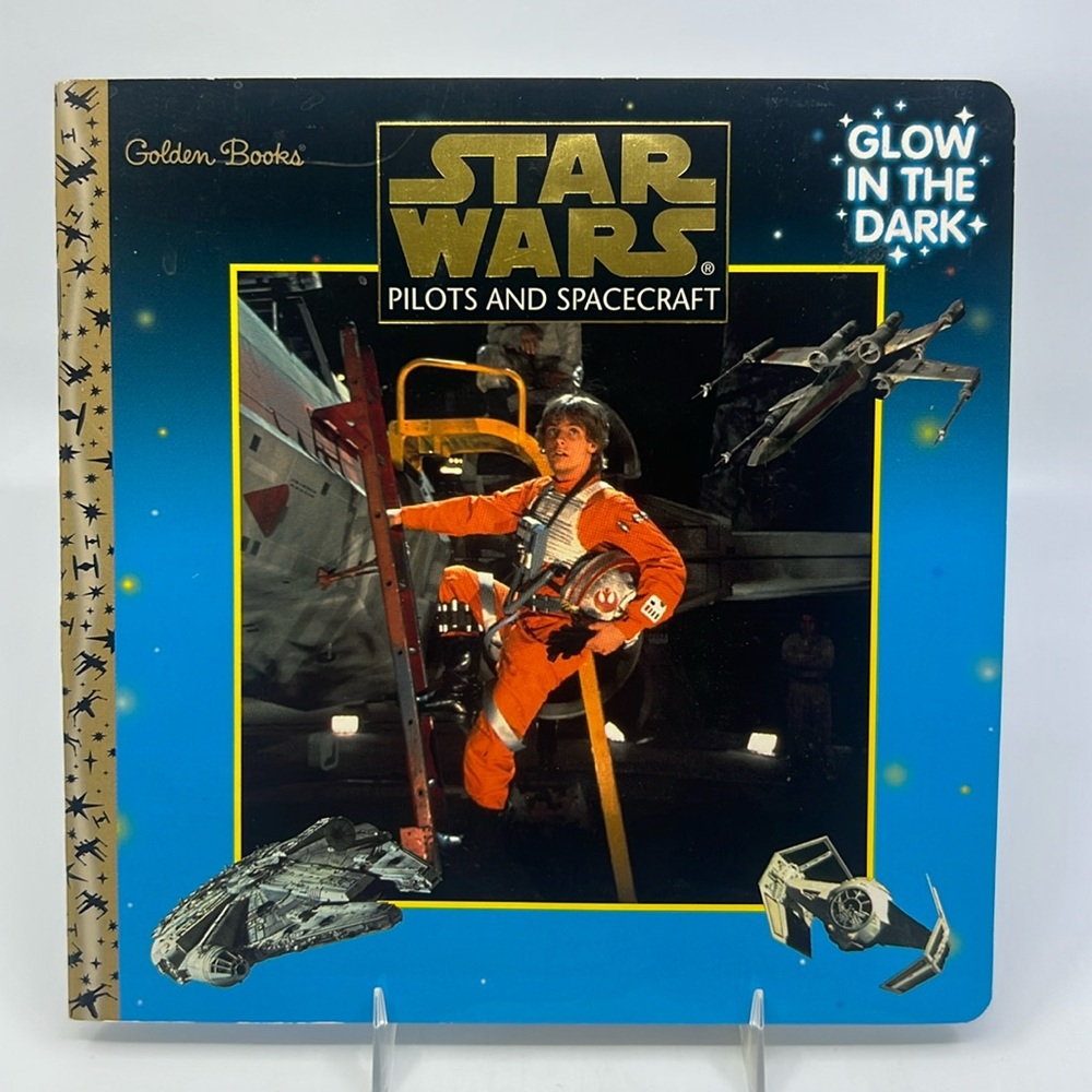 Golden Books Glow in The Dark 1997 Star Wars Pilots and Spacecraft